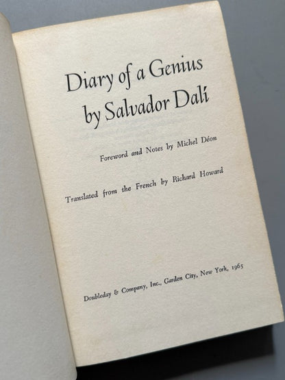 Diary of a genius, Salvador Dalí - Doubleday & Company, 1965