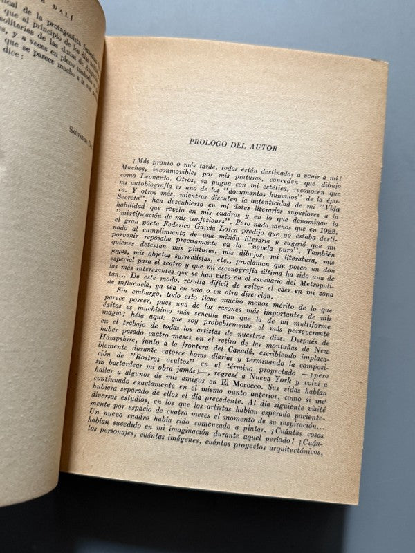Rostros ocultos, Salvador Dalí (1ª ed. en español) - Luis de Caralt Editor, 1952
