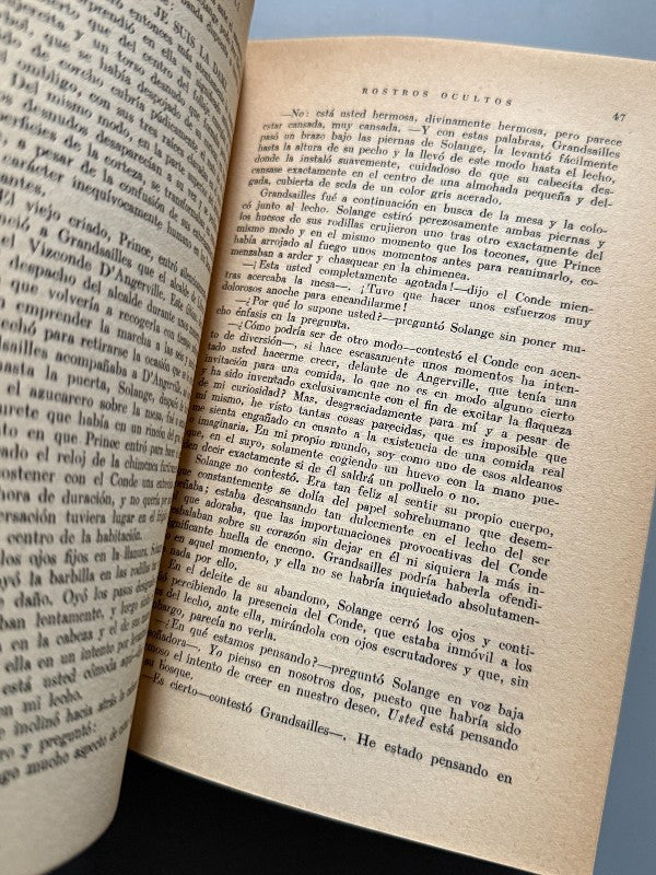 Rostros ocultos, Salvador Dalí (1ª ed. en español) - Luis de Caralt Editor, 1952