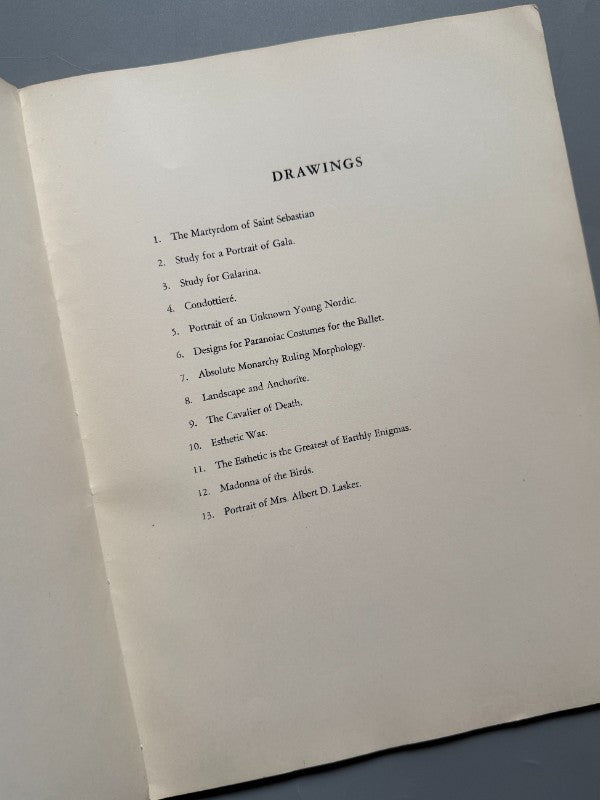 Dalí 1943 Dalí. Exhibition catalogue - M. Knoedler And Company, 1943