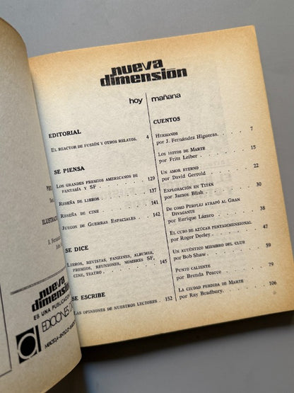 Nueva dimensión. Ciencia ficción y fantasía, nº107 - Ediciones Dronte, diciembre 1978