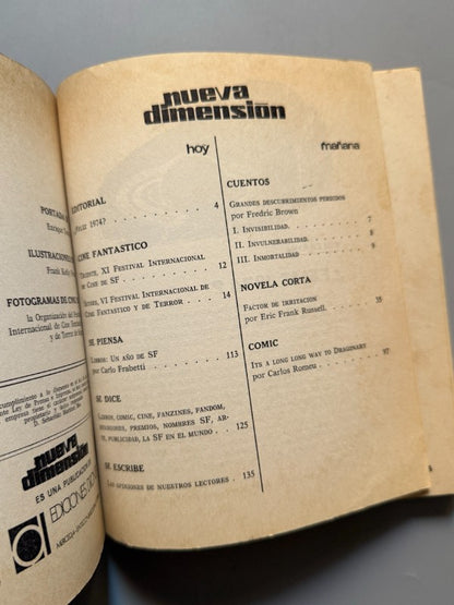 Nueva dimensión. Ciencia ficción y fantasía, nº52 - Ediciones Dronte, Diciembre 1973/ Enero 1974