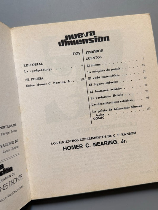 Nueva dimensión. Ciencia ficción y fantasía, nº47 - Ediciones Dronte, Junio 1973