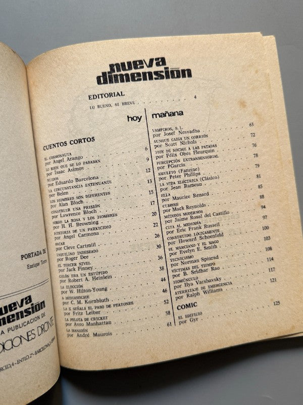 Nueva dimensión. Ciencia ficción y fantasía, nº42 - Ediciones Dronte, Febrero 1973