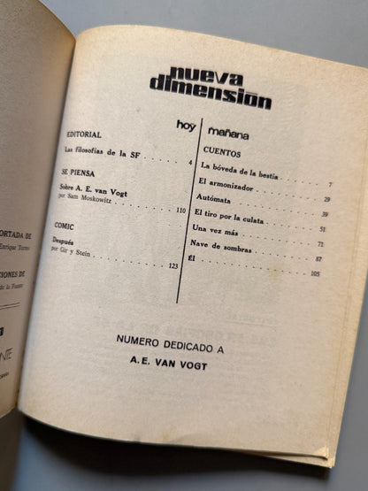 Nueva dimensión. Ciencia ficción y fantasía, nº41 - Ediciones Dronte, Enero 1973