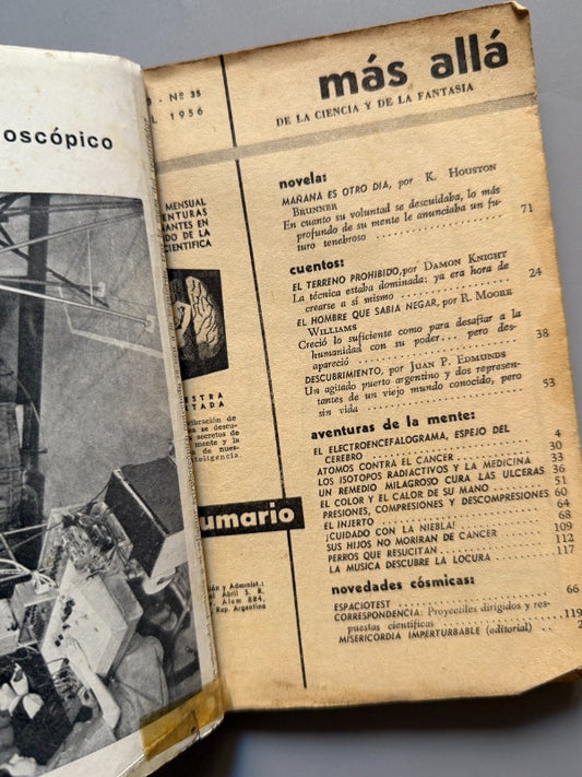 Más allá. Revista mensual de fantasía científica nº35 - Editorial Abril, Abril de 1956