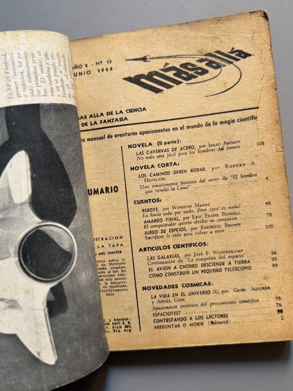 Más allá. Revista mensual de fantasía científica nº13 - Editorial Abril, Junio de 1954