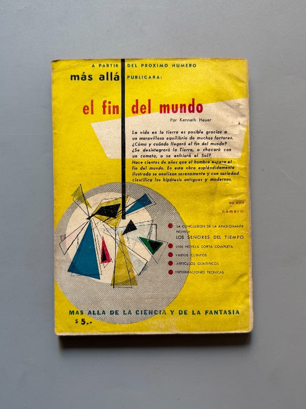 Más allá. Revista mensual de fantasía científica nº19 - Editorial Abril, Diciembre de 1954