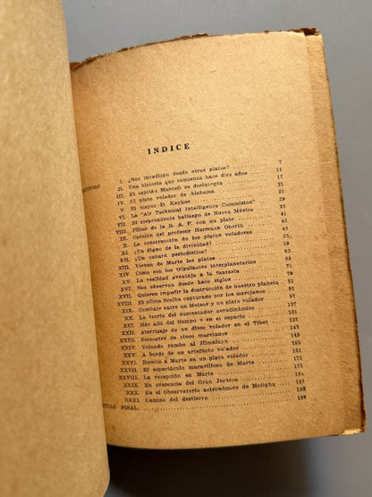 Yo estuve en un plato volador, Gaston Lenormand (1ª ed. en español) - Ediciones MEM, 1955