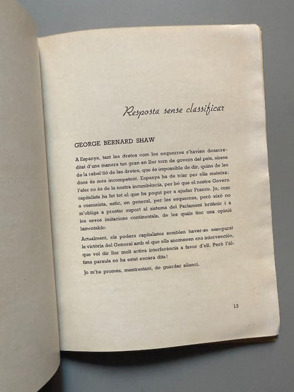 Els escriptors anglesos sobre la guerra - Comissariat Generalitat Catalunya, 1937