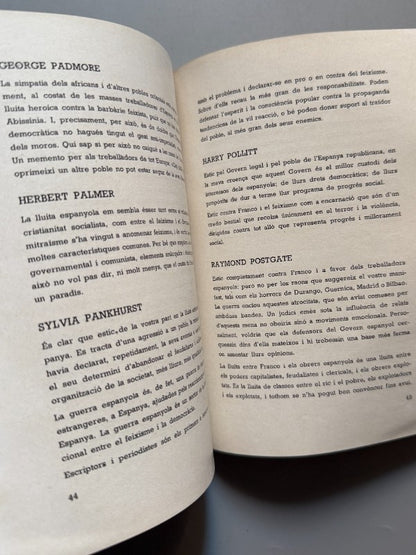 Els escriptors anglesos sobre la guerra - Comissariat Generalitat Catalunya, 1937