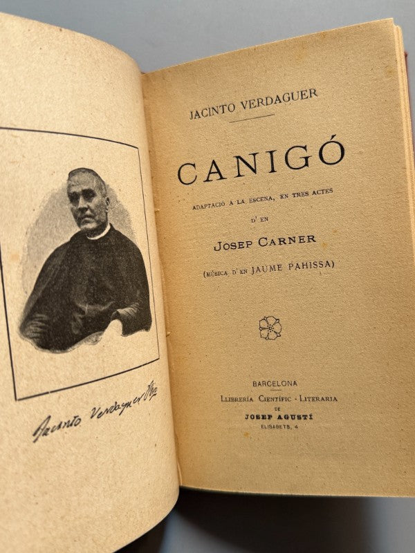 Canigó, Jacinto Verdaguer. Adaptación Josep Carner - Llibreria Científic - Literaria, 1910