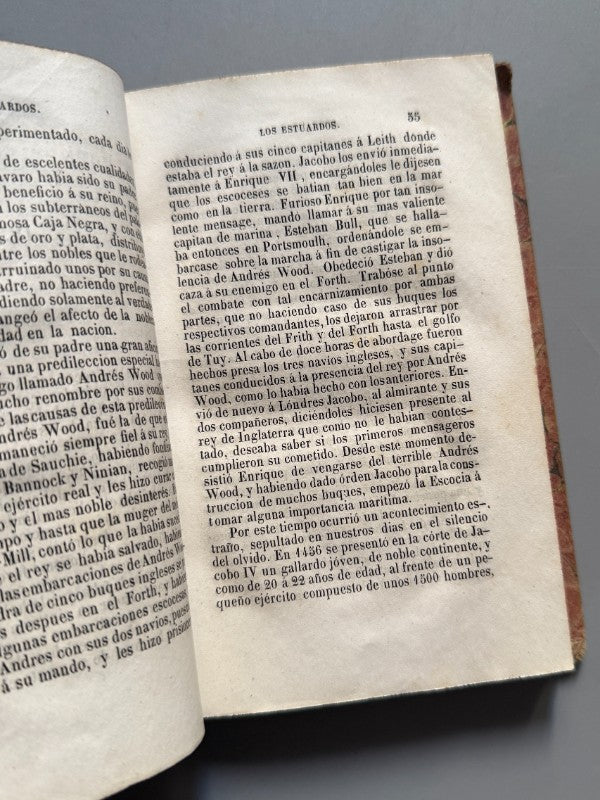 Los Estuardos, Alejandro Dumas - Establecimiento Tipográfico de D. F. de P. Mellado, 1845