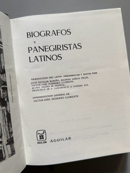 Biógrafos y panegiristas latinos - Aguilar, 1969