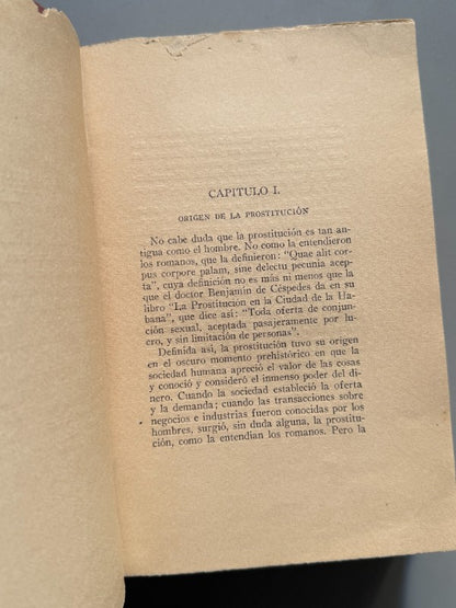 La prostitución. Sus causas, sus males, su higiene, Dr. Matias Duque - La Habana, 1914