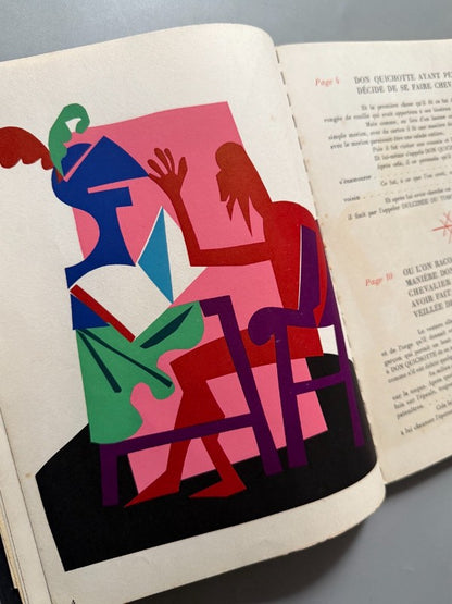 Liste de grands vins 1953 sur le signe de Don Quichotte - Établiments Nicolas, 1952