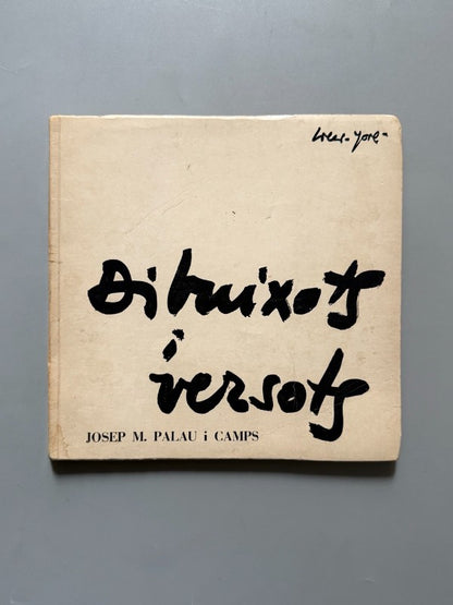 Dibuixots i versots, Josep M. Palau i Camps (dedicado) - Impremta Mossèn Alcover, 1975