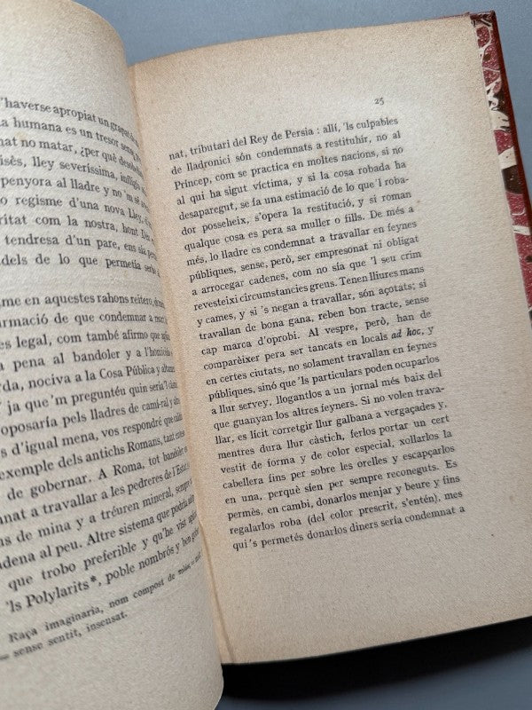 Utopia, Thomas Morus - Tip. L'Avenç, 1912