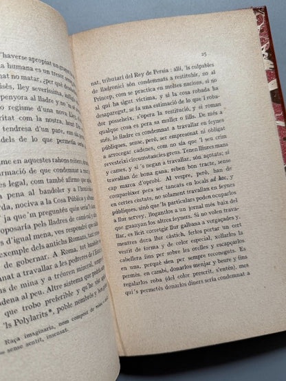 Utopia, Thomas Morus - Tip. L'Avenç, 1912
