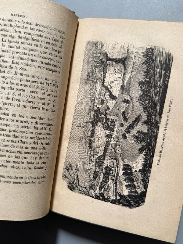 Guía del viajero en Manresa y Cardona, Cayetano Cornet y Mas - Imprenta de Vicente Magriñá, 1860