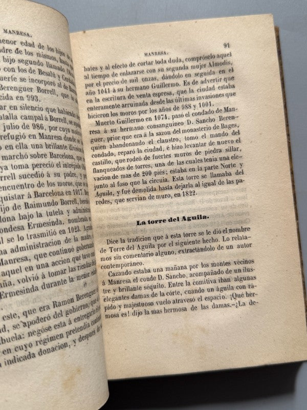 Guía del viajero en Manresa y Cardona, Cayetano Cornet y Mas - Imprenta de Vicente Magriñá, 1860