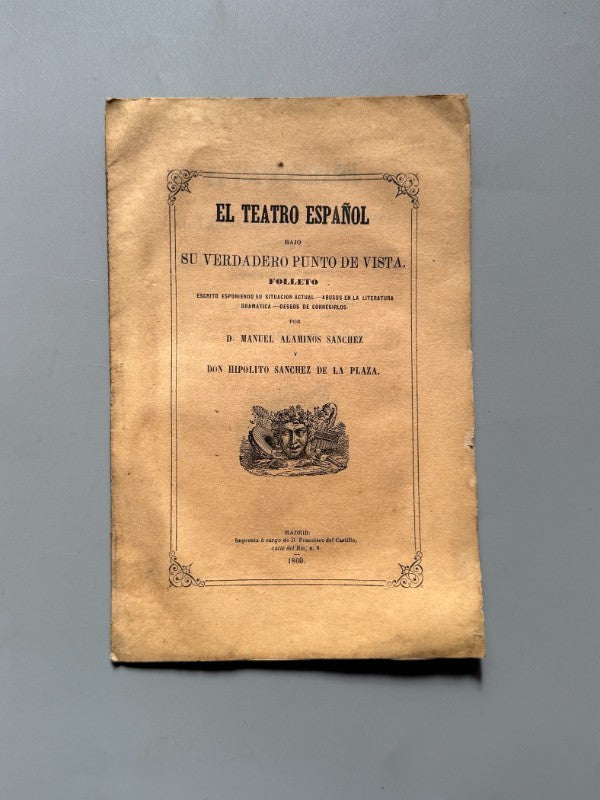 El teatro español - Manuel Alaminos Sánchez - D. Francisco del Castillo, 1860