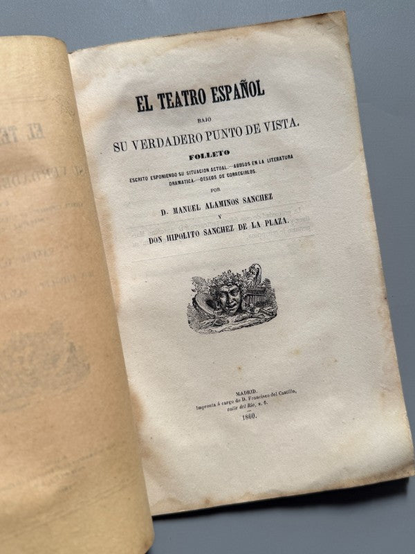 El teatro español - Manuel Alaminos Sánchez - D. Francisco del Castillo, 1860
