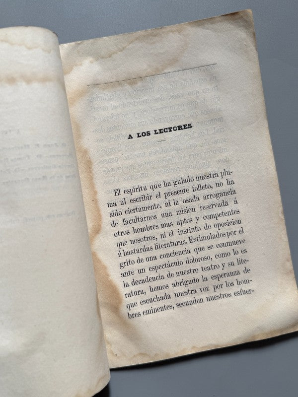 El teatro español - Manuel Alaminos Sánchez - D. Francisco del Castillo, 1860