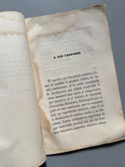 El teatro español - Manuel Alaminos Sánchez - D. Francisco del Castillo, 1860