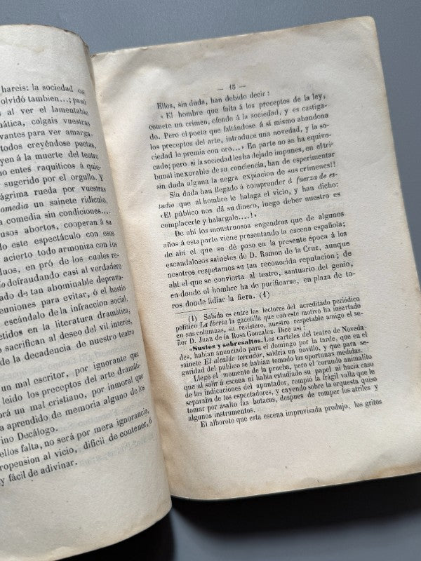 El teatro español - Manuel Alaminos Sánchez - D. Francisco del Castillo, 1860