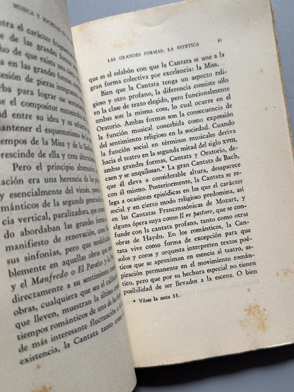 Música y sociedad en el siglo XX, Adolfo Salazar - La Casa de España en México, 1939
