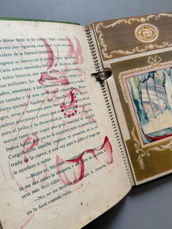 Aladino o La lámpara maravillosa. 6 dioramas (teatro) - Editorial Cervantes, ca. 1945