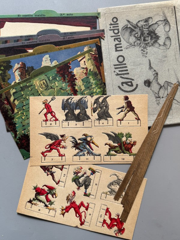 Teatro infantil. Contiene dos obras (personajes, decorados y libretos) - Sanza Estudio, ca. 1930