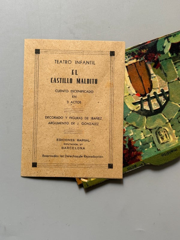 Teatro infantil. Contiene dos obras (personajes, decorados y libretos) - Sanza Estudio, ca. 1930