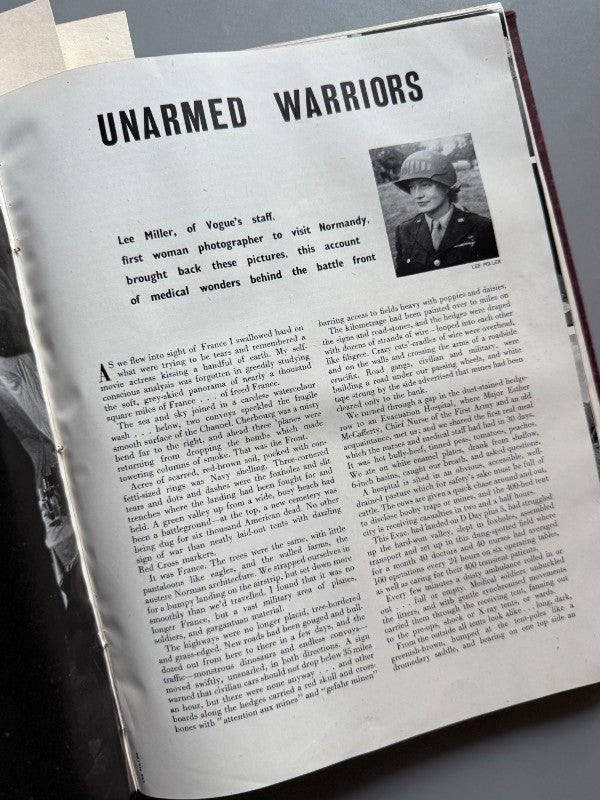 British Vogue, 1944 - 1945 completos. Artículos y fotografías de Lee Miller