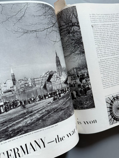 British Vogue. Lee Miller - Artículos y fotografías - WWII, 1944 - 1945 completos