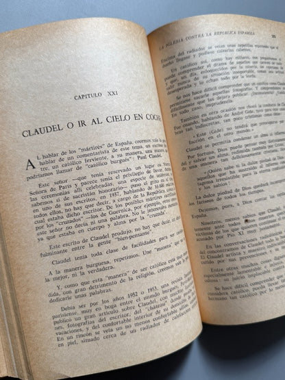 La Iglesia contra la República Española, Josep M. Llorens - En el Exilio, 1968
