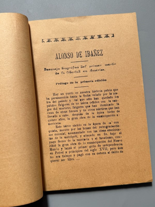 José Alonso de Ibáñez: precursor de la independencia americana, Luis Subieta Sagarnaga - Potosí 1941