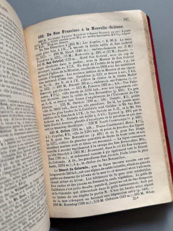 Baedeker Etats-Units avec une excursion au Mexique, Karl Baedeker - Karl Baedeker Éditeur, 1905