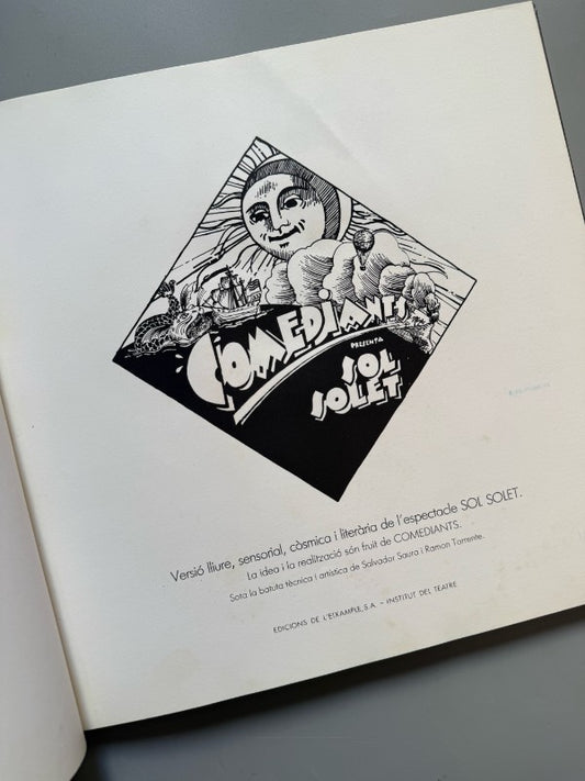 Sol Solet, Comediants (1ª ed.) - Edicions de l'Eixample, 1983
