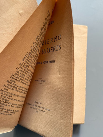El gobierno de las mujeres, Armando Palacio Valdés - Librería General Victoriano Suárez, 1931