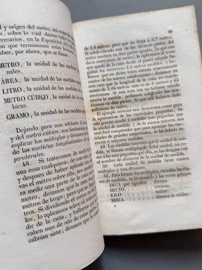 El sistema legal de medidas y pesas, Felix Pagés - Imprenta de Doña Narcisa Grases, 1852