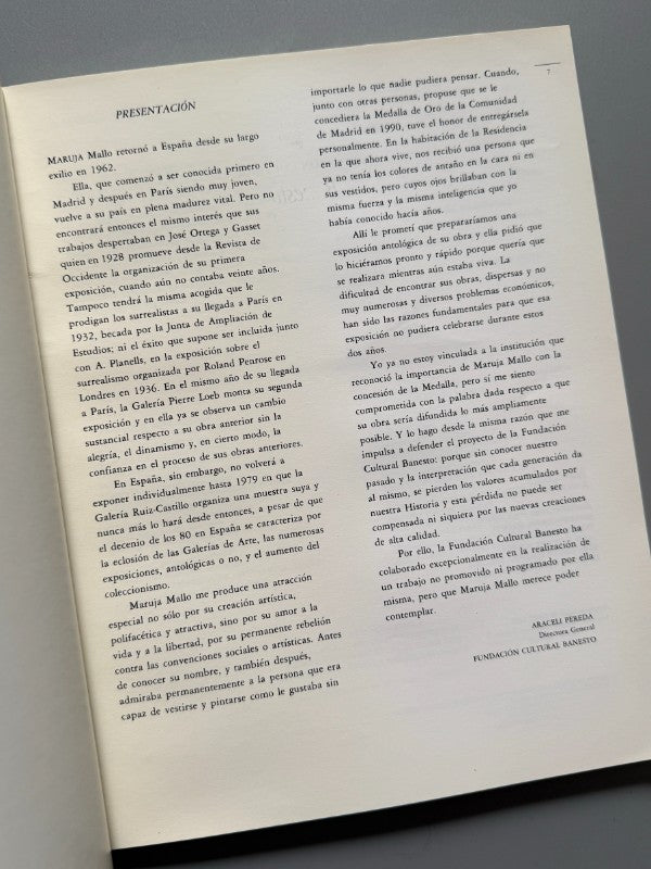 Maruja Mallo. Catálogo de exposición - Guillermo de Osma Galería, 1992