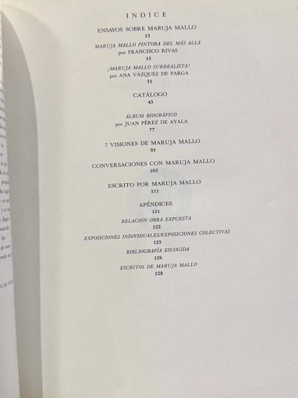 Maruja Mallo. Catálogo de exposición - Guillermo de Osma Galería, 1992