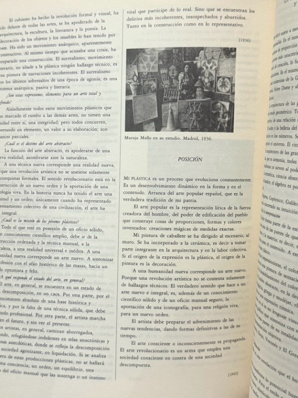 Maruja Mallo. Catálogo de exposición - Guillermo de Osma Galería, 1992