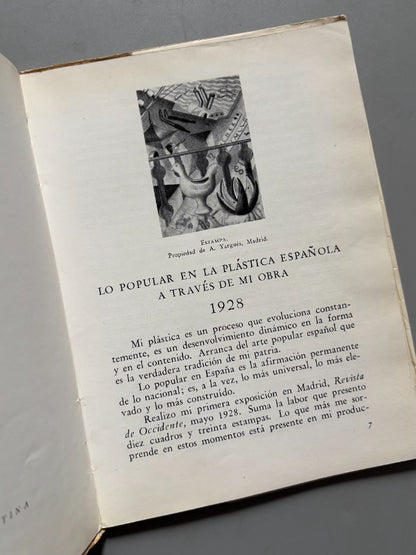 Lo popular en la plástica española a través de mi arte (1928-1936), Maruja Mallo - Ed. Losada, 1939