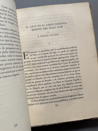 El libro de arte en España - Comisión Organizadora Exposición del Libro Español, 1933