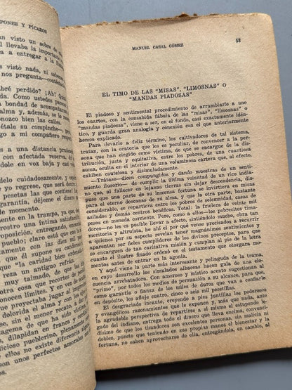 Delincuentes, hampones y pícaros, Manuel Casal Gómez - Ediciones Bistagne, 1933