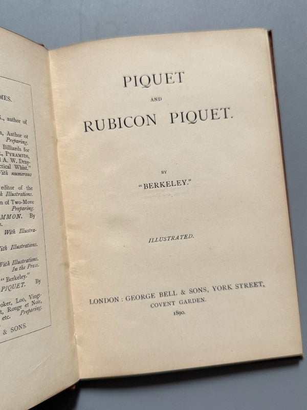 Piquet and rubicon piquet, Berkeley - George Bell & Sons, 1890