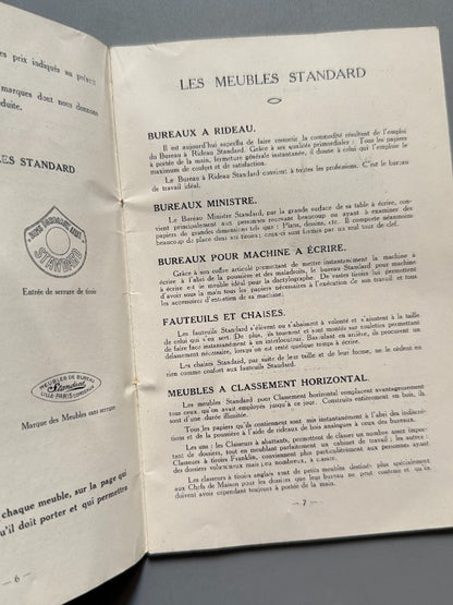 Catálogo de muebles - Meubles de bureau standard